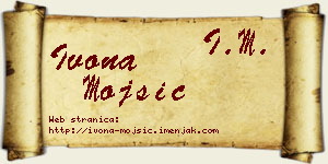 Ivona Mojsić vizit kartica